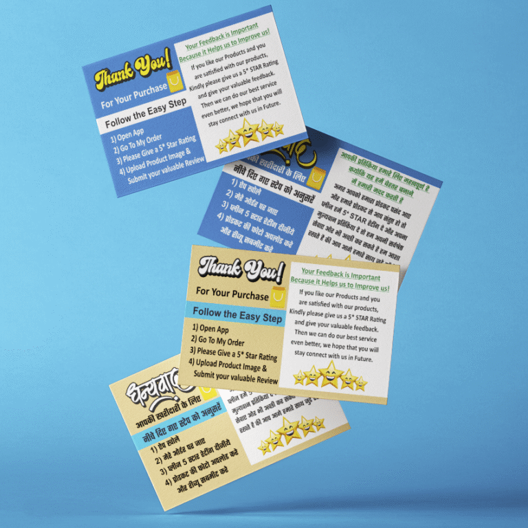 Thankyou Cards for Online Sales - 100pcs