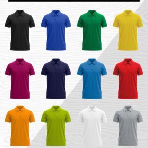 Plain Cotton Polo T-Shirt – 13 Colors
