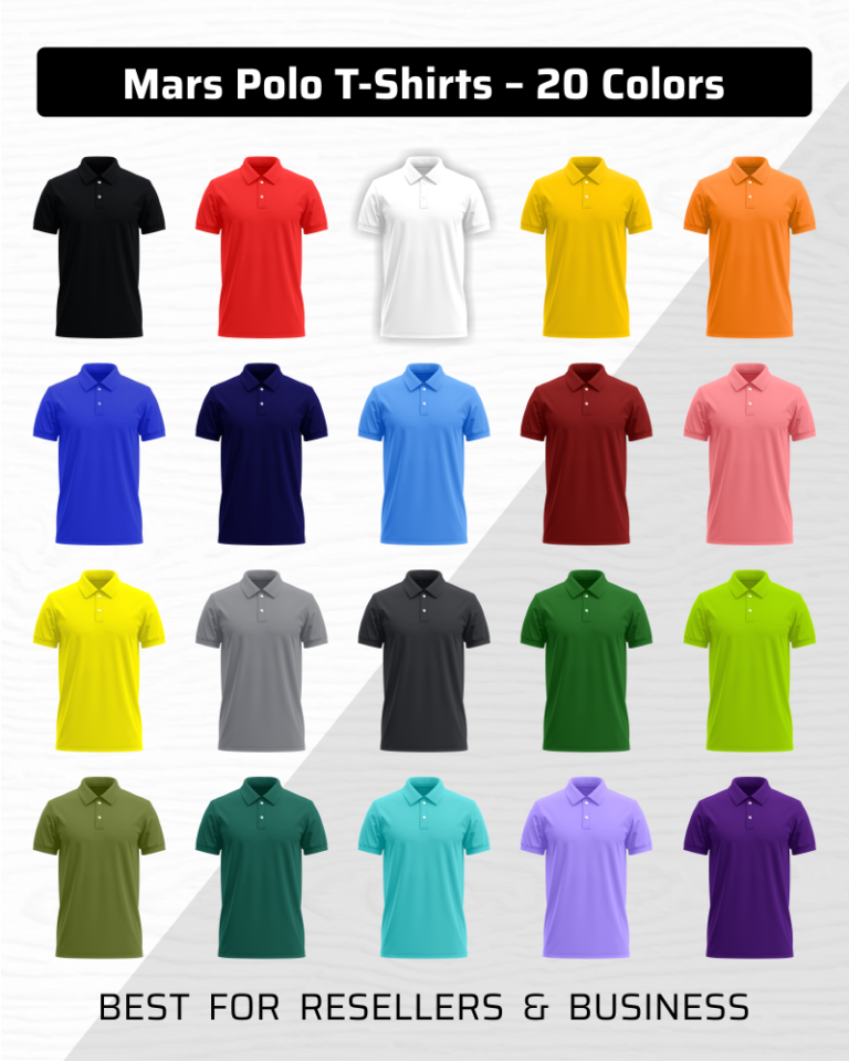 Mars Polo Tshirts - 20 Colors